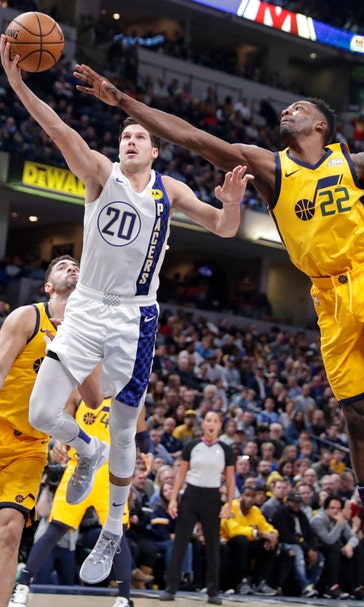 Pacers use balanced attack to pull away from Jazz 121-102